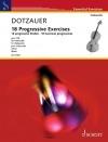18の段階的な練習曲・Op.120 （フリードリヒ・ドッツァウアー） (チェロ)【18 Progressive Exercises Op. 120】