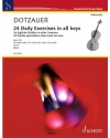 全ての調性による24の練習曲・Op.155  (フリードリヒ・ドッツァウアー)（チェロ）【24 Daily Exercises in All Keys, Op. 155】