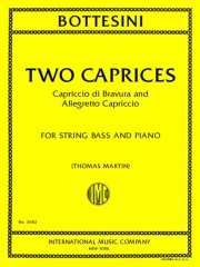 2つのカプリス（ジョヴァンニ・ボッテジーニ）（ストリングベース+ピアノ）【Two Caprices: Capriccio Di Bravura And Allegretto Capricci】