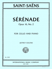 セレナーデ・Op.16・No.2（カミーユ・サン＝サーンス）（チェロ+ピアノ）【Sérénade, Opus 16, No. 2】
