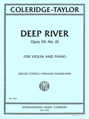 ディープ・リバー・Op.59・No.10（サミュエル・コールリッジ＝テイラー）（ヴァイオリン+ピアノ）【Deep River, Opus 59, No. 10】