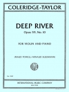 ディープ・リバー・Op.59・No.10（サミュエル・コールリッジ＝テイラー）（ヴァイオリン+ピアノ）【Deep River, Opus 59, No. 10】