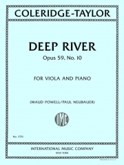 ディープ・リバー・Op.59・No.10（サミュエル・コールリッジ＝テイラー）（ヴィオラ+ピアノ）【Deep River, Opus 59, No. 10】