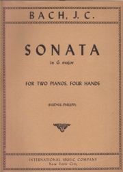 ソナタ・ハ長調（ヨハン・クリスティアン・バッハ）（ピアノ二重奏）【Sonata C Major】