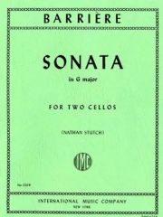 ソナタ・ト長調  (ジャン・バリエール)（チェロ二重奏）【Sonata in G Major】