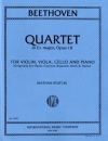 四重奏曲・変ホ長調・Op.16（ベートーヴェン）（弦楽三重奏+ピアノ）【Quartet in E flat major, Opus 16】