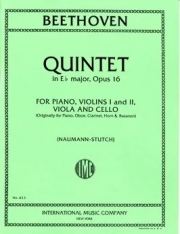 五重奏曲・変ホ長調・Op.16（ベートーヴェン）（弦楽四重奏+ピアノ）【Quintet in E flat major, Opus 16】