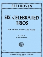 6つの有名な三重奏曲（ベートーヴェン）（ヴィオラ）【Six Celebrated Trios】