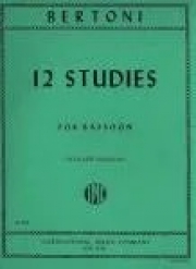 12の練習曲 （ウンベルト・ベルトーニ） (バスーン)【12 Studies】