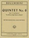 五重奏曲・No.6・Op.57（ルイジ・ボッケリーニ）（弦楽四重奏+ピアノ）【Quintet No. 6, Opus 57】