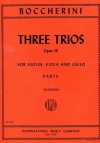 3つのトリオ・Op.38（ルイジ・ボッケリーニ）（弦楽三重奏）【Three Trios, Opus 38】