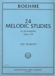 24の旋律的な練習曲（オスカー・ベーメ）（トランペット）【24 Melodic Studies op. 20】