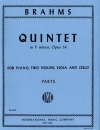 五重奏曲・ヘ短調・Op.34  (ヨハネス・ブラームス)（弦楽四重奏+ピアノ）【Quintet in F minor, Opus 34】
