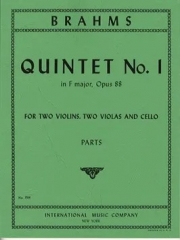 五重奏曲・No.1・ヘ長調・Op.88  (ヨハネス・ブラームス)（弦楽五重奏）【Quintet No. 1 in F major, Opus 88】