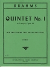 五重奏曲・No.1・ヘ長調・Op.88  (ヨハネス・ブラームス)（弦楽五重奏）【Quintet No. 1 in F major, Opus 88】