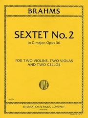 六重奏曲・No.2・ト長調・Op.36  (ヨハネス・ブラームス)（弦楽六重奏）【Sextet No. 2 in G major, Opus 36】