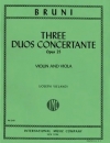 3つの協奏的二重奏曲・Op.25  (アントニオ・バルトロメオ・ブルーニ)（弦楽二重奏）【3 Duo Concertantes op. 25】