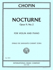 ノクターン・Op.9・No.2（フレデリック・ショパン）（ヴァイオリン+ピアノ）【Nocturne, Op.9, No. 2】