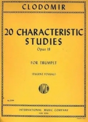 20の性格的練習曲（ピエール・フランソワ・クロドミール）（トランペット）【20 Characteristic Studies, Opus 18】