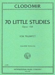 70の小さな練習曲・Op.158（ピエール・フランソワ・クロドミール）（トランペット）【70 Little Studies Op.158】