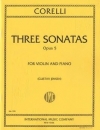 3つのソナタ・Op.5（アルカンジェロ・コレッリ）（ヴァイオリン+ピアノ）【Three Sonatas op.5】