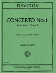 協奏曲・No.1・ロ短調・Op.5（カルル・ダヴィドフ）（チェロ+ピアノ）【Concerto No. 1 in B minor, Opus 5】
