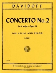 協奏曲・No.2・イ長調・Op.14（カルル・ダヴィドフ）（チェロ+ピアノ）【Concerto No. 2 in A major, Opus 14】