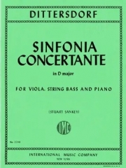 協奏交響曲・ニ長調  (カール・ディッタース・フォン・ディッタースドルフ)（弦楽二重奏+ピアノ）【Sinfonie Concertante in D major】