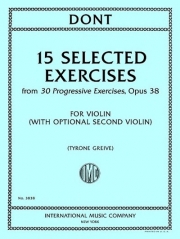 15の厳選された練習曲（ヤーコプ・ドント）（ヴァイオリン）【15 Selected Exercises】