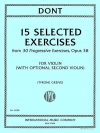 15の厳選された練習曲（ヤーコプ・ドント）（ヴァイオリン）【15 Selected Exercises】