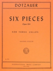 6つの小品（フリードリヒ・ドッツァウアー）（チェロ三重奏）【Six Pieces, Opus 104】