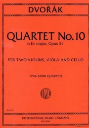 弦楽四重奏曲・No.10・変ホ長調・Op.51（アントニン・ドヴォルザーク）（弦楽四重奏）【String Quartet No.10 in Eb major, Op. 51】