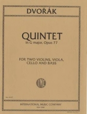 弦楽五重奏曲・ト長調・Op.77（アントニン・ドヴォルザーク）（弦楽五重奏）【Quintet in G major, Opus 77】