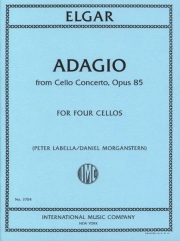 アダージョ「チェロ協奏曲・Op.85」より（エドワード・エルガー）（チェロ四重奏）【Adagio from Cello Concerto, Opus 85】