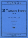 25の技術練習曲・Op.14・Vol.3（テオドール・アルビン・フィンダイゼン）（ストリングベース）【25 Technical Studies, Opus 14, Volume 3】