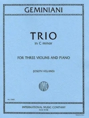 トリオ・ハ短調（フランチェスコ・ジェミニアーニ） (ヴァイオリン三重奏+ピアノ)【Trio in C minor】