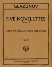 5つのノヴェレッテ・Op.15（アレクサンドル・グラズノフ）（弦楽四重奏）【Five Novelettes op. 15】
