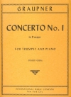 協奏曲・No.1・ニ長調（クリストフ・グラウプナー） (トランペット＋ピアノ）【Concerto No.1 in D major】