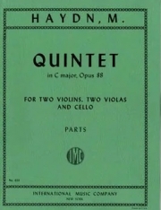 弦楽五重奏曲・ハ長調・Op.88（ミヒャエル・ハイドン）（弦楽五重奏）【Quintet in C major op. 88】