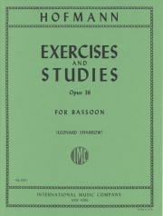 演習と練習曲・Op.36  (ハインリヒ・ホフマン)  (バスーン）【Exercises & Studies, op. 36】