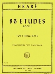 86の練習曲・第1巻（ジョセフ・フラビェ）（ストリングベース）【86 Studies: Book.I】