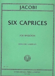 6つのカプリス  (カール・ヤコビ)  (バスーン）【Six Caprices】