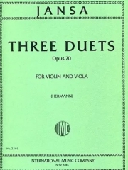 3つのデュエット・Op.70  (レオポルト・ヤンサ)（弦楽二重奏）【Three Duets op. 70】