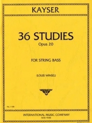 36の練習曲・Op.20（ハインリック・アーンスト・カイザー）（ストリングベース）【36 Studies Op.20】