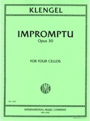 即興曲・Op.30（ユリウス・クレンゲル）（チェロ四重奏）【Impromptu, Opus 30】