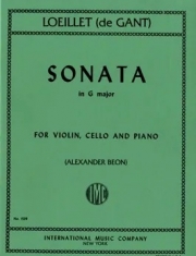 ソナタ・ト長調（ジャン＝バティスト・ルイエ）（弦楽二重奏+ピアノ）【Sonata in G major】