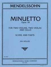 メヌエット・Op.18（フェリックス・メンデルスゾーン）（弦楽五重奏）【Minuetto Op18】