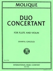 協奏的二重奏曲  (ヴィルヘルム・ベルンハルト・モリーク)（フルート+ヴァイオリン）【Duo Concertante】