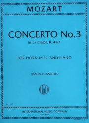 ホルン協奏曲第3番・変ホ長調・K.447  (モーツァルト)（ホルン+ピアノ）【Concerto No. 3 in E flat major, K. 447】