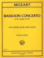 バスーン協奏曲・K191（モーツァルト）（ストリングベース+ピアノ）【Bassoon Concerto, K. 191】